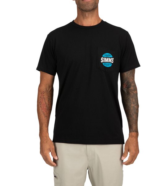 Simms Quality Built Pocket Tee Black