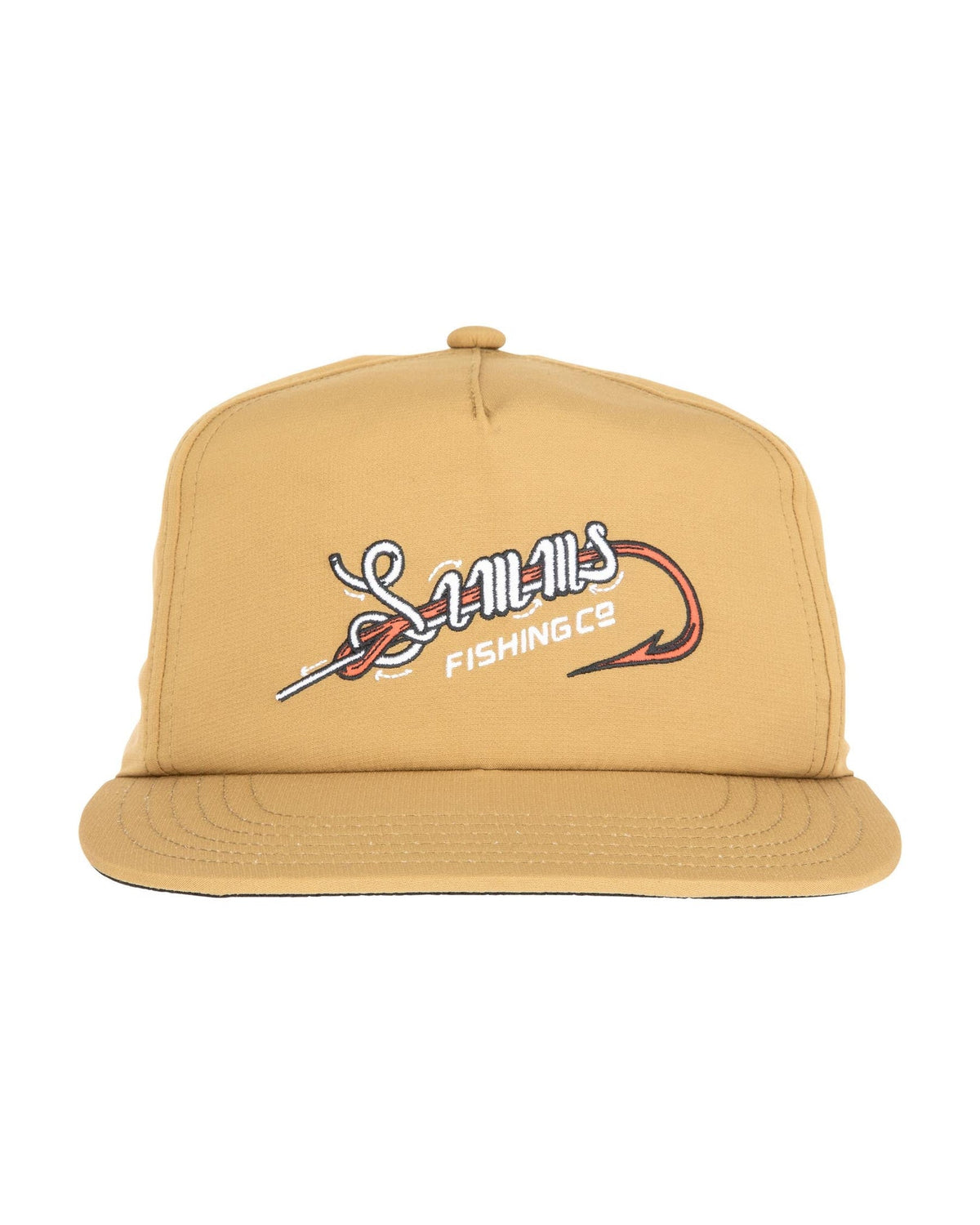Simms Unstructured Flat Brim Cap Camel