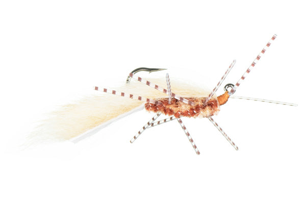 Jig Squirdle Bug Fly Tan over Tan/Brown