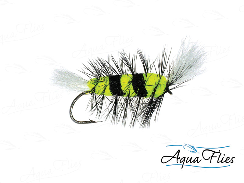 Aqua Cigar Bomber Fly #4 - Black/Chartreuse