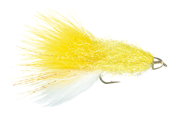 dancing minnow fishing lure Sparkle Minnow Trout Streamer Black Light / Size 8
