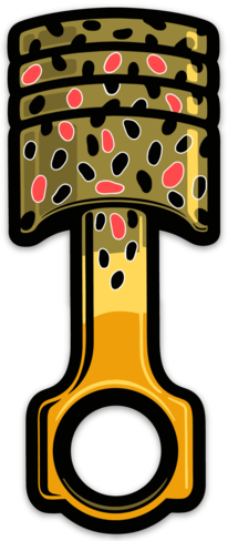 Motor City Anglers Logo Die Cut Sticker