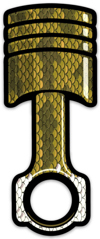 Motor City Anglers Smallmouth Logo Die Cut Sticker