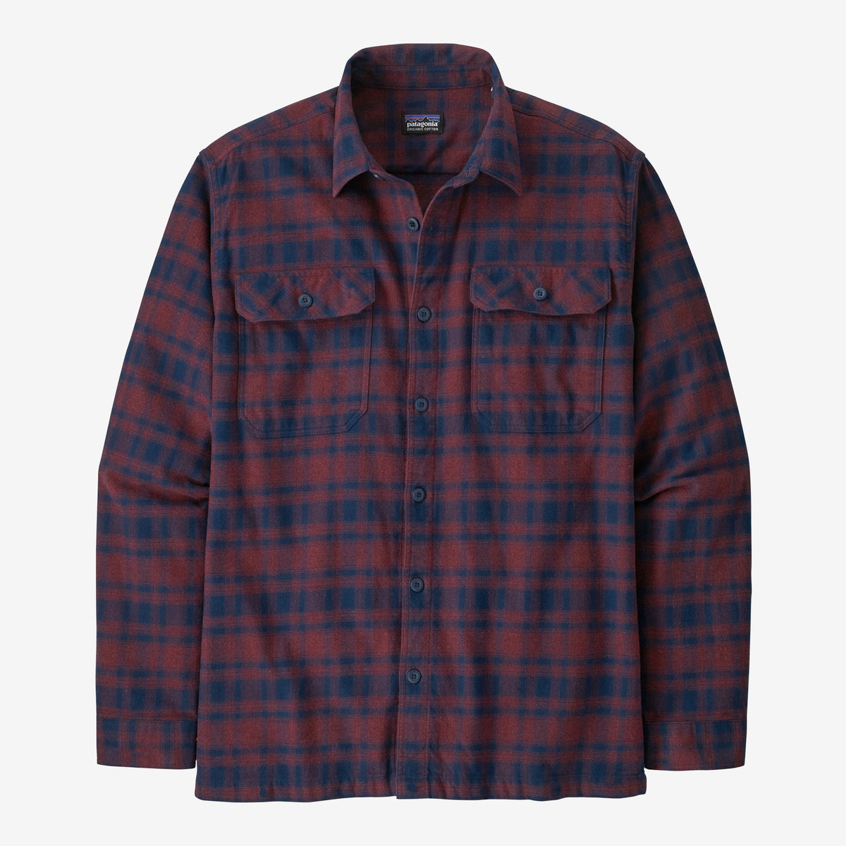 Patagonia Organic Cotton Midweight Long Sleeved Fjord Flannel Shirt