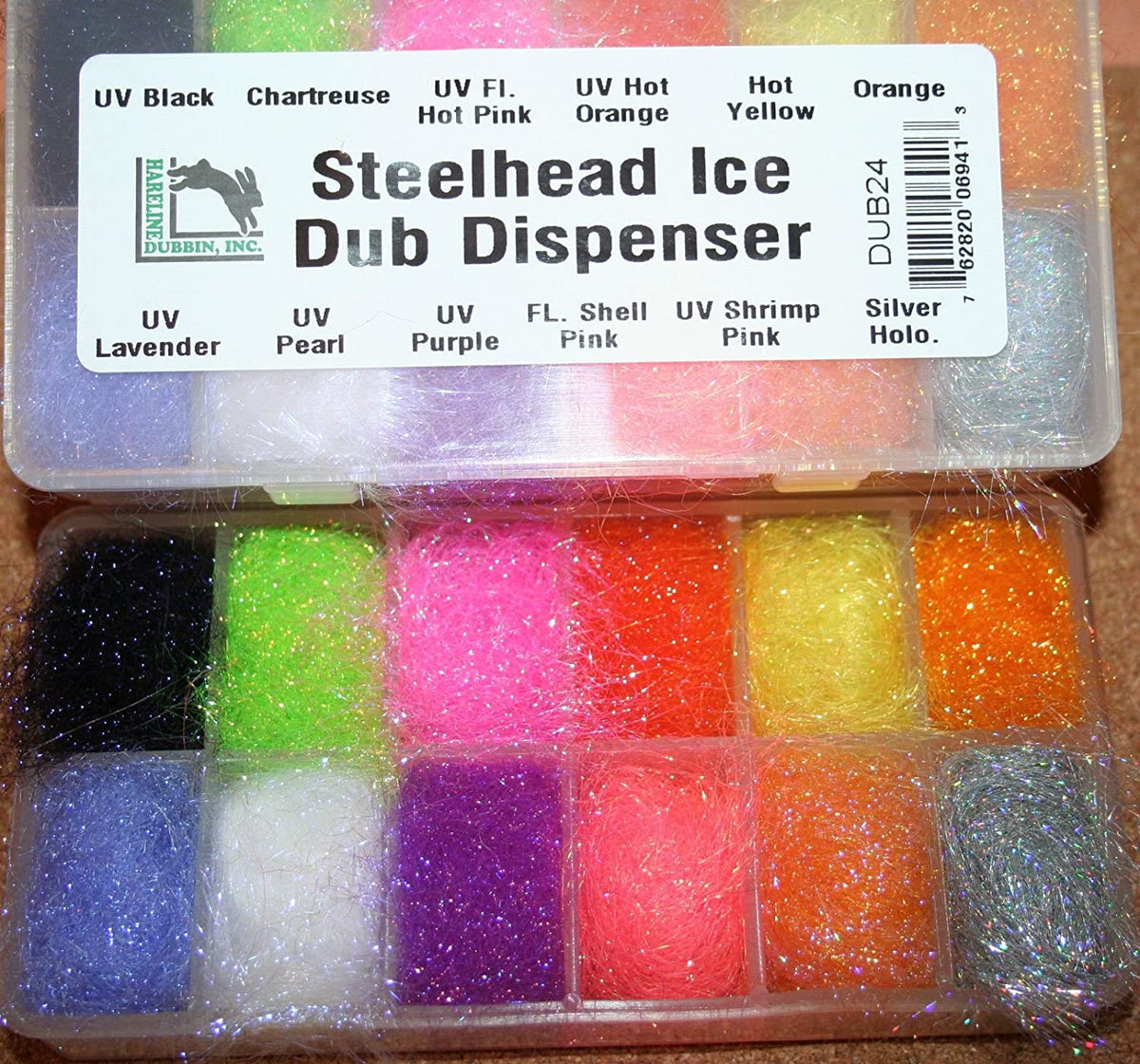 Hareline Ice Dub Dubbing Dispenser Steelhead