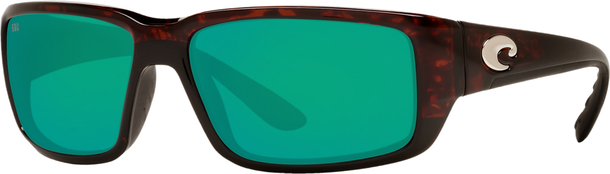Costa Fantail Sunglasses Tortoise Frame Green Mirror 580 Glass