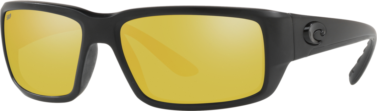 Costa Fantail Sunglasses Blackout Frame Sunrise Silver Mirror 580 Polycarbonate 