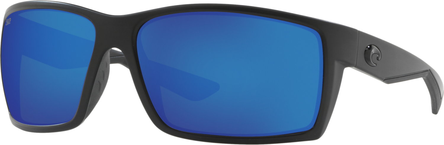 Costa Reefton Sunglasses Blackout Frame Blue Mirror 580 Polycarbonate 