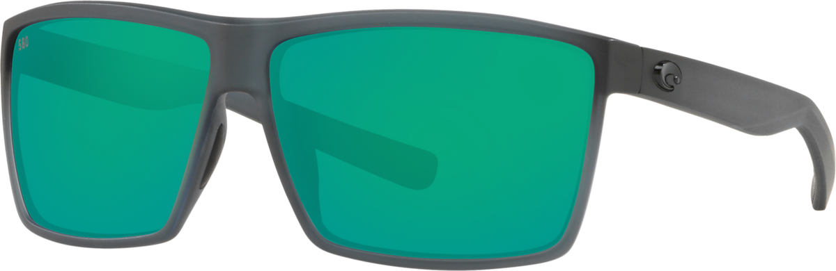 Costa Rincon Sunglasses Matte Smoke Crystal Frame Green Mirror 580 Glass