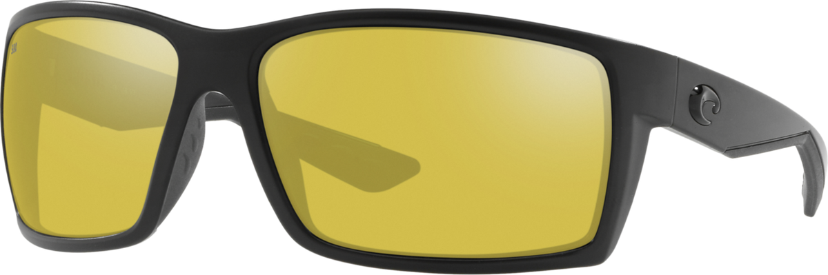 Costa Reefton Sunglasses Blackout Frame Sunrise Silver Mirror 580 Glass