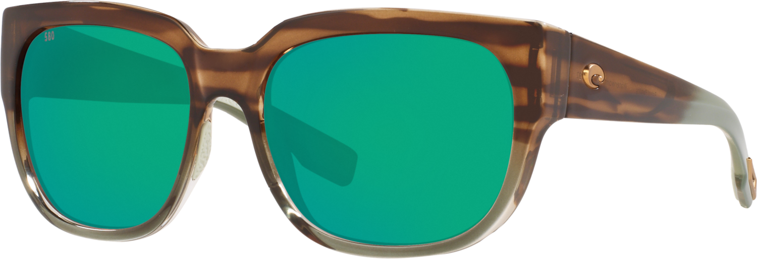 Costa Waterwoman Ii Sunglasses Shiny Ocean Jade Green Mirror 580 Glass