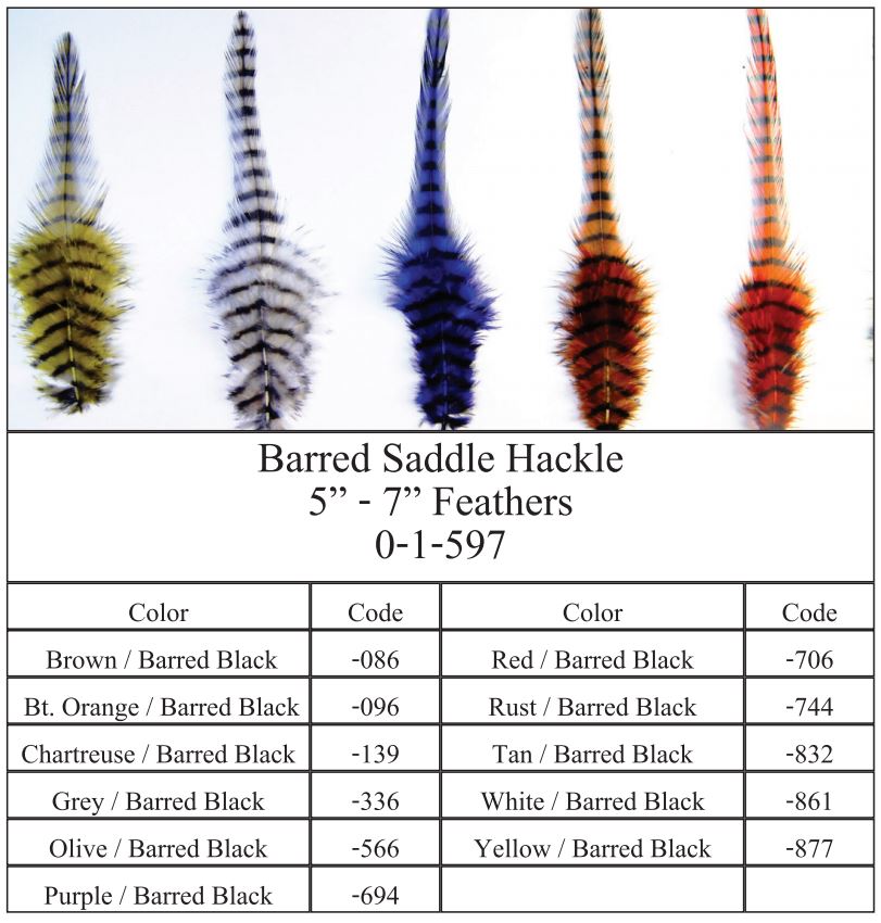 MFC Barred Saddle Hackle