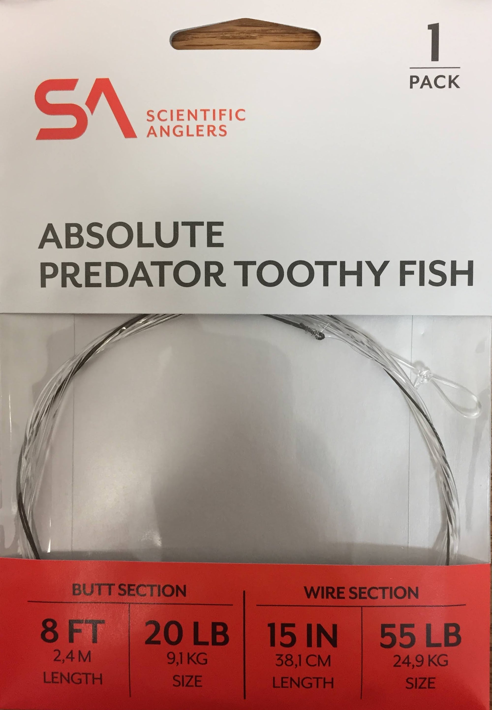 Scientific Anglers Absolute Predator Toothy Fish Leader 55 Lb