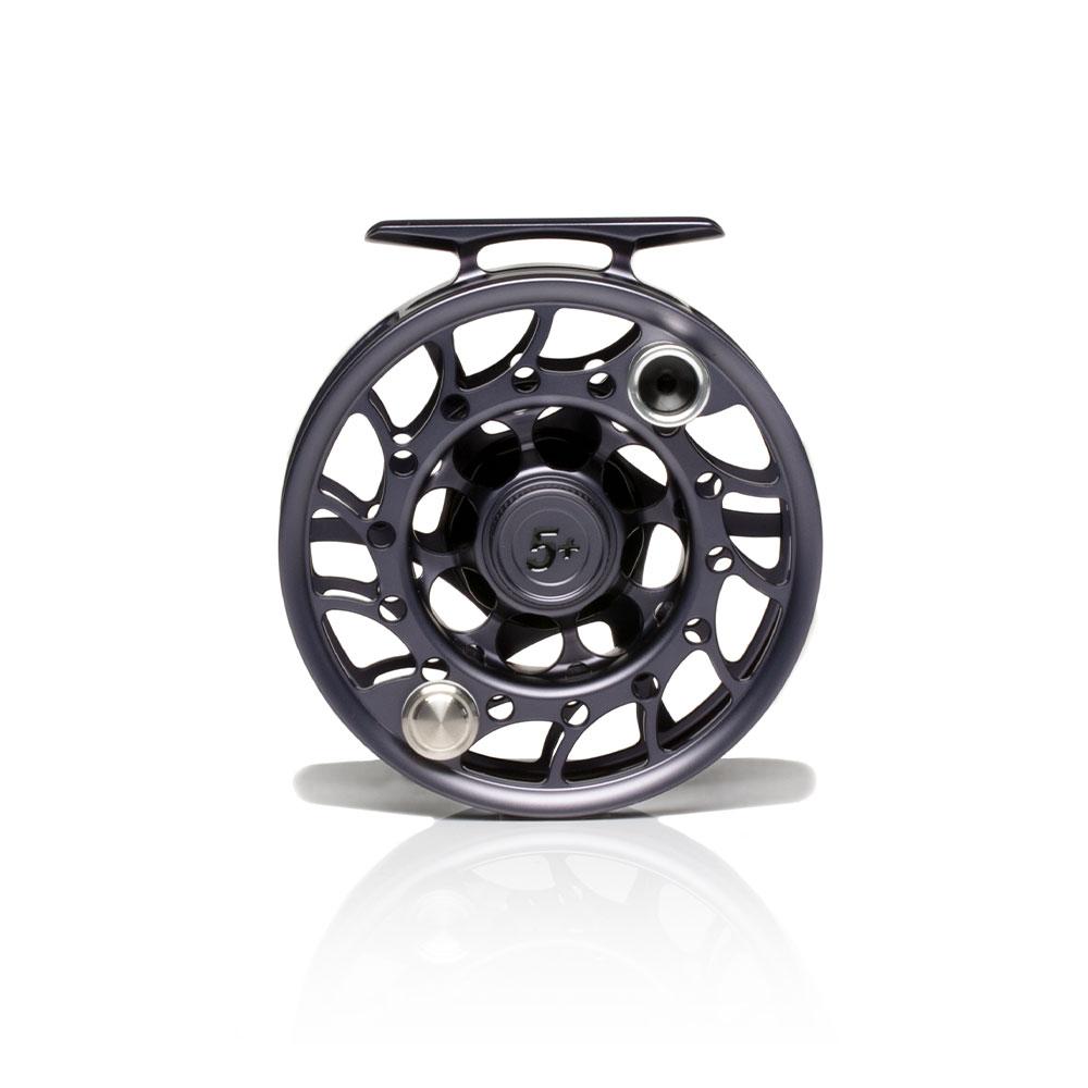 Hatch Iconic Fly Reel - Large Arbor 5+ Grey Black