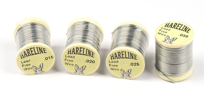 Hareline Lead Free Round Wire 4 spools of .015, .02, .025 and .035