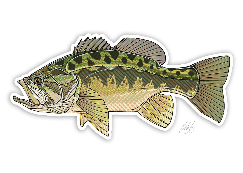 Underwood Largemouth Bass Decal