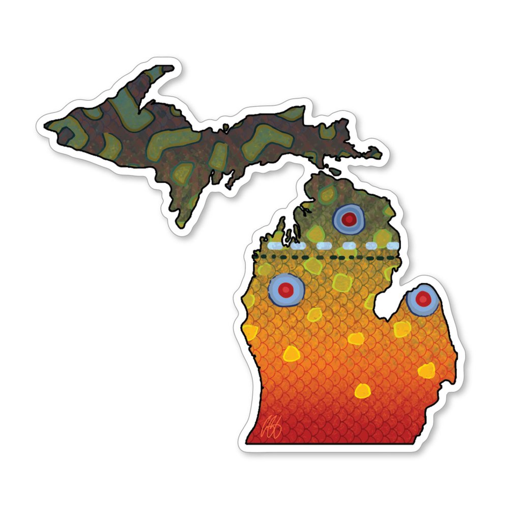 Underwood Michigan Fish Decal