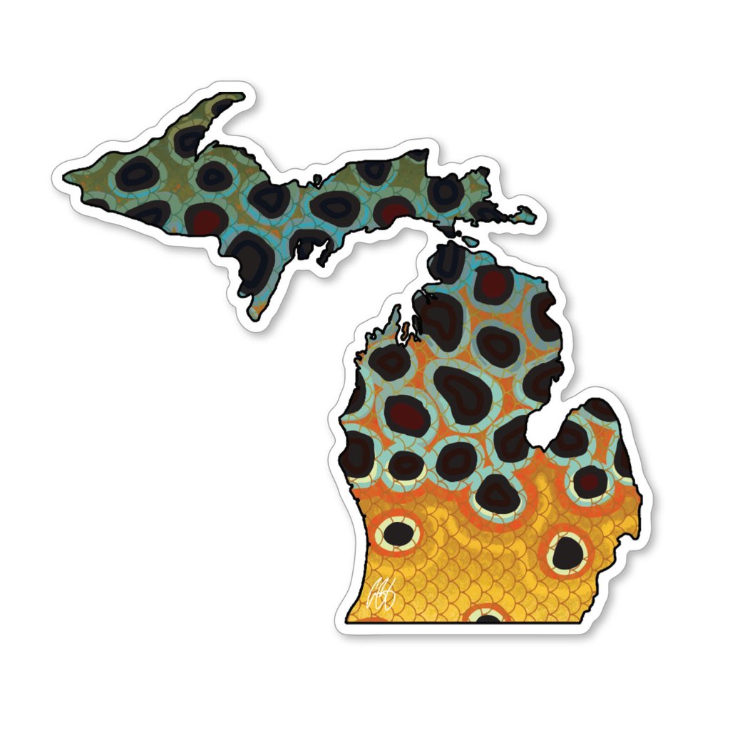Underwood Michigan Fish Decal