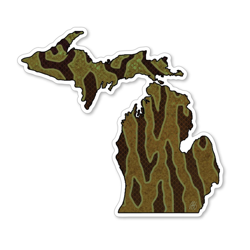 Underwood Michigan Fish Decal