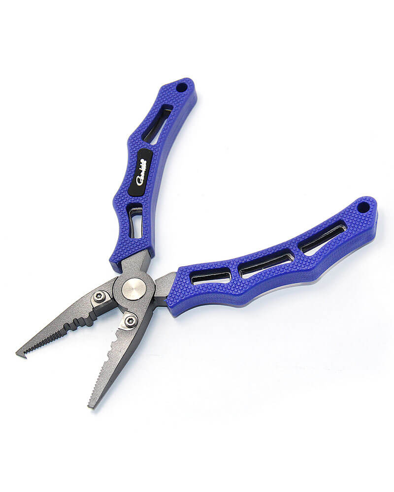 Gamakatsu Fishing Pliers Stainless 6" With Blue Grip