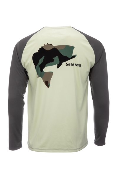 Simms Tech Tee Artist Series Bass/Light Green/Steel
