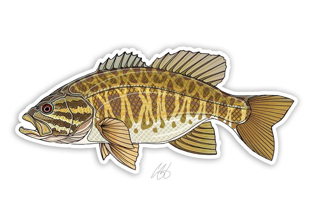 Underwood Smallmouth Bass Decal