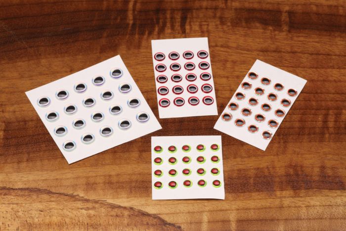 Hareline Oval Pupil 3d Adhesive Eyes