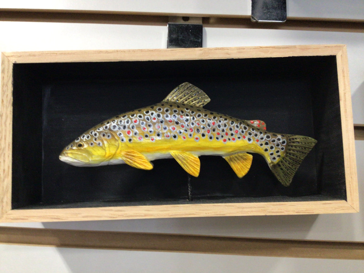 Batchik shadow box brown trout