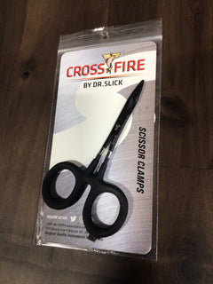 Dr. Slick Crossfire Scissor Clamp 6 Orange Textured Rubber Loops Straight  - Ed's Fly Shop