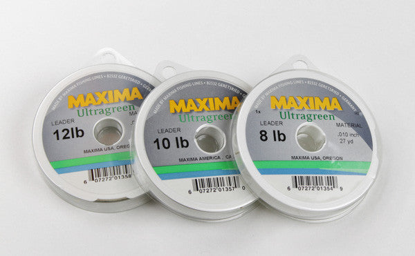 Maxima ultra-green or chameleon Spool 220 yds 10-12-15 lbs. test
