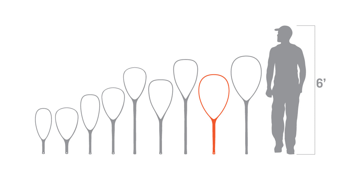 Nomad Mid-Length Boat Net - Salty Camo Size Graph