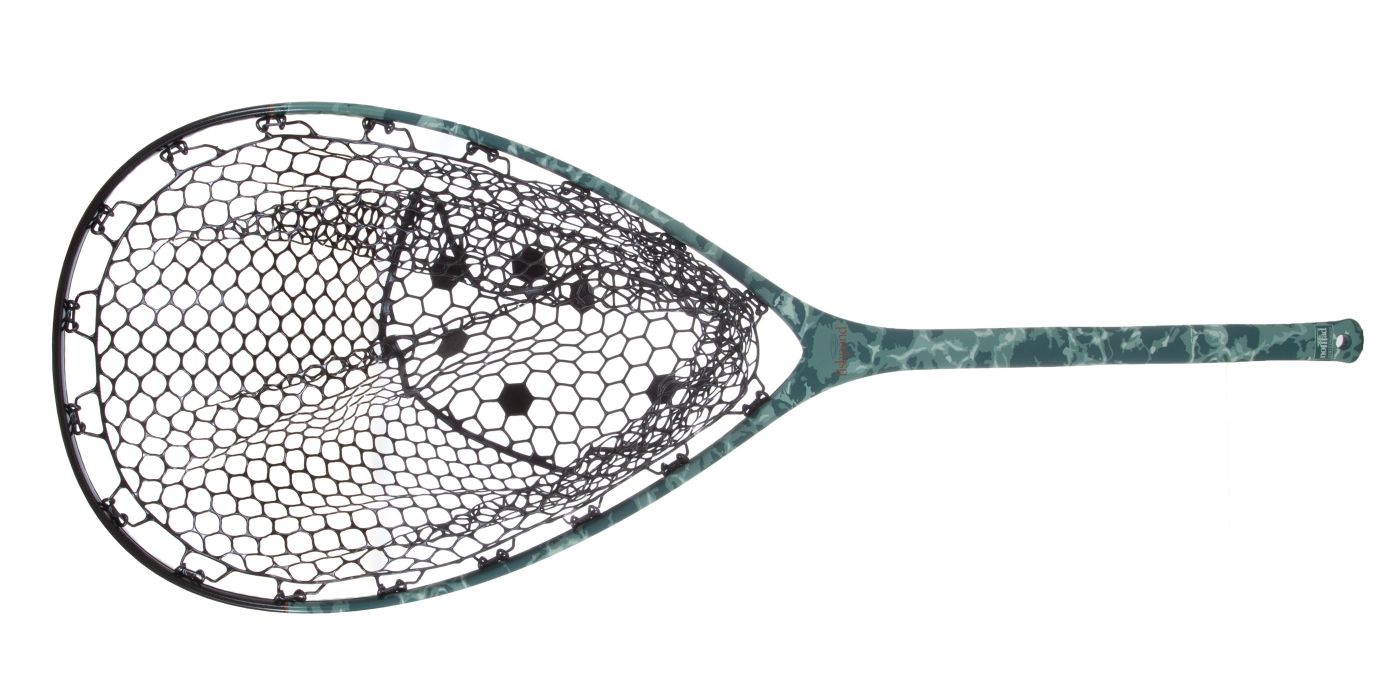 Nomad Mid-Length Boat Net - Salty Camo Front View