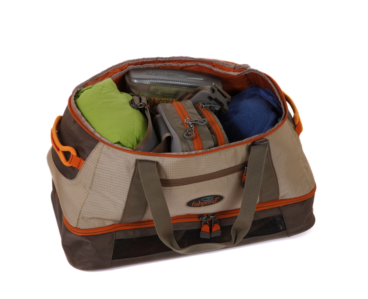 Fishpond Flattops Wader Duffel Open Zipper