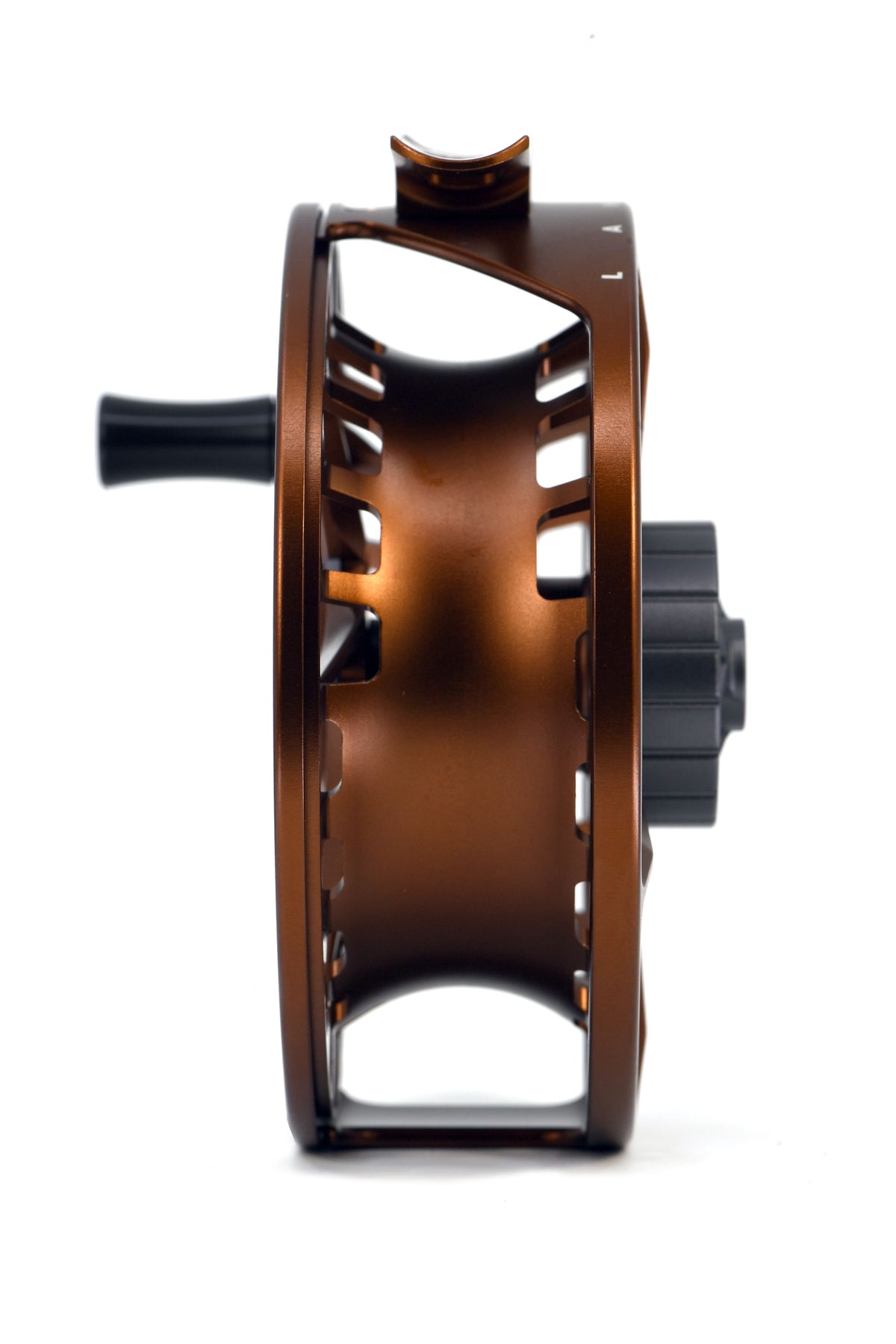 Waterworks Lamson Litespeed F Fly Reel Whiskey Side View