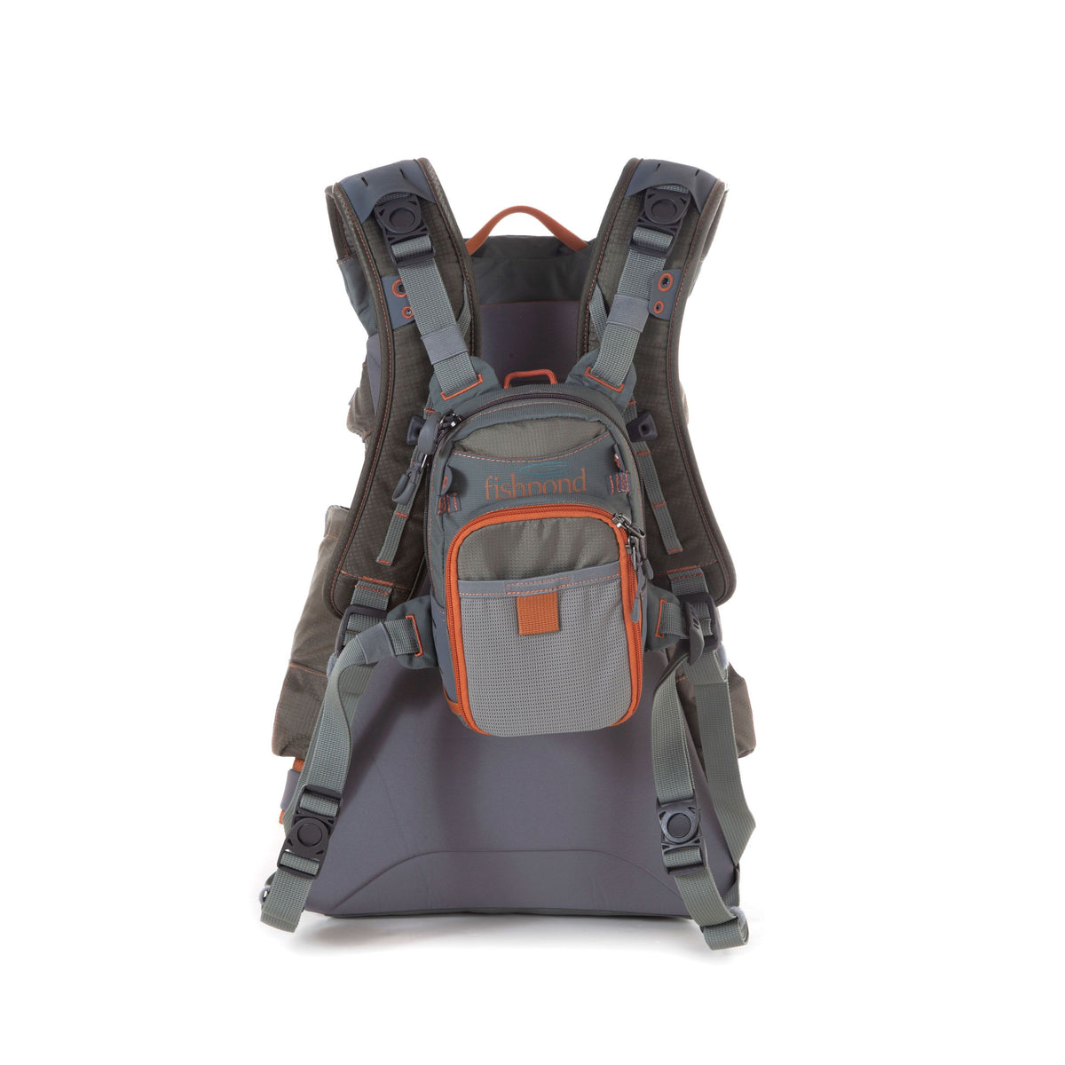 Fishpond Ridgeline Backpack Front View With Chest Pack