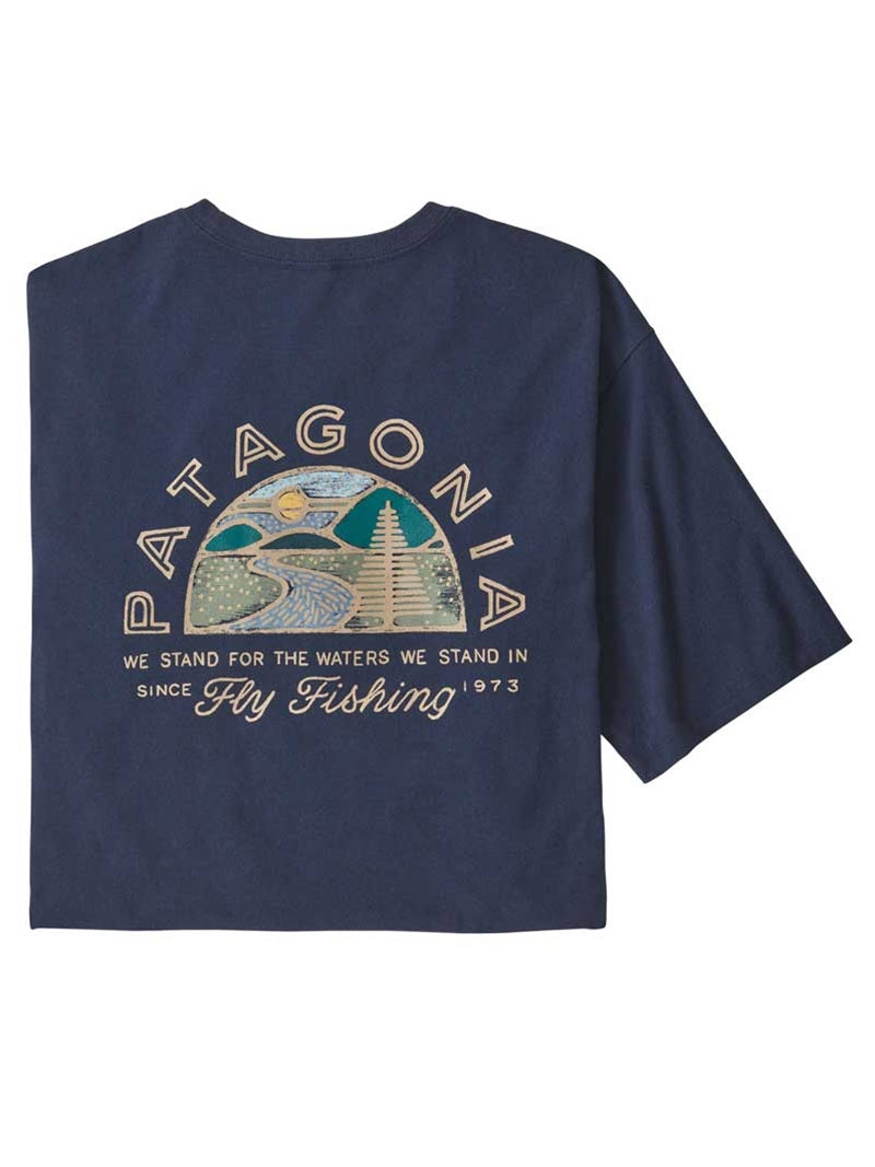 Patagonia Hatch Hour Responsibili Tee New Navy