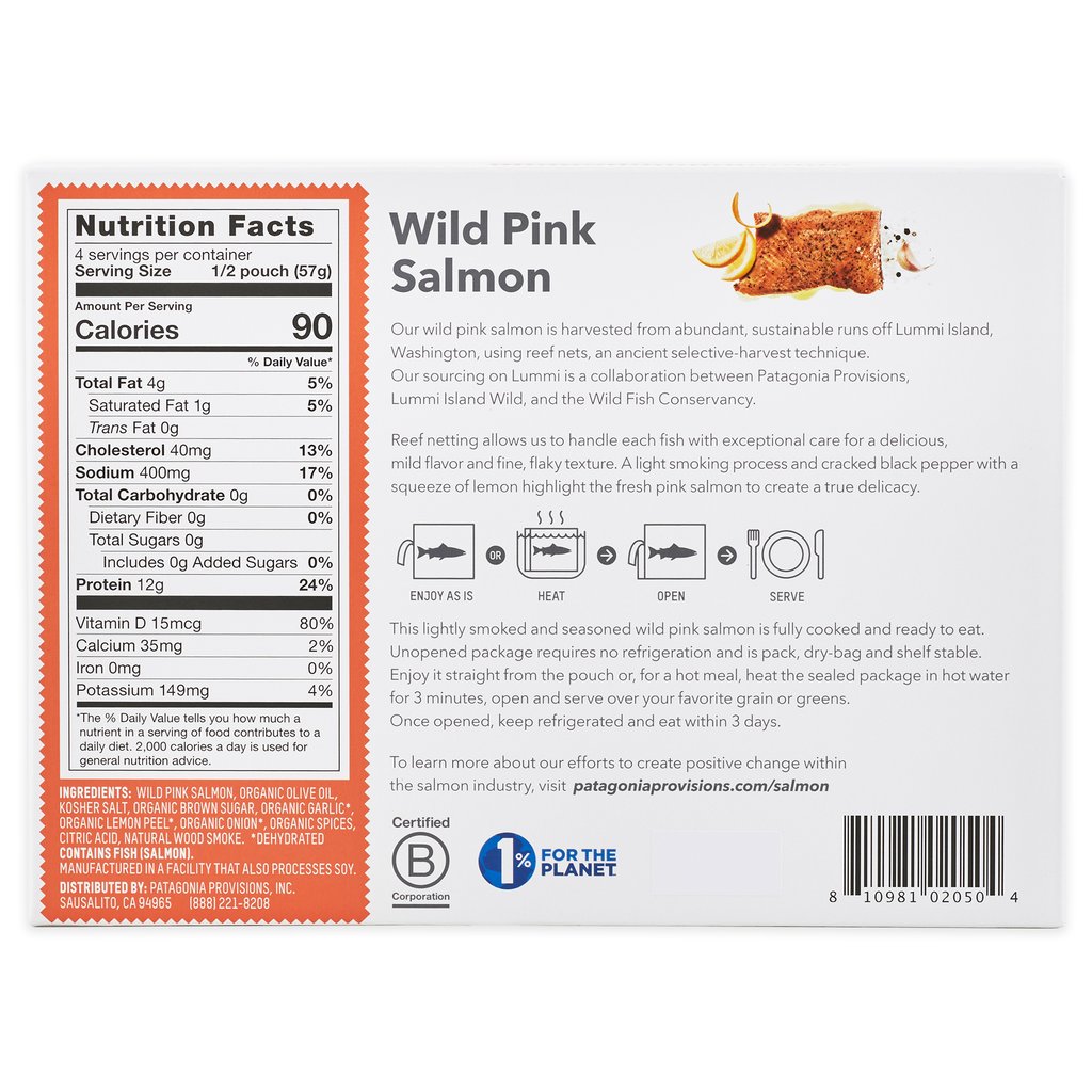 Patagonia Provisions Wild Pink Salmon Black Pepper