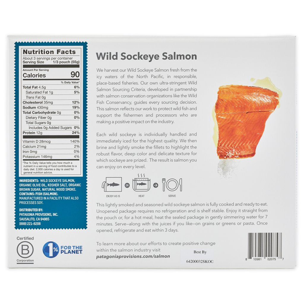 Wild Sockeye Salmon Lightly Smoked