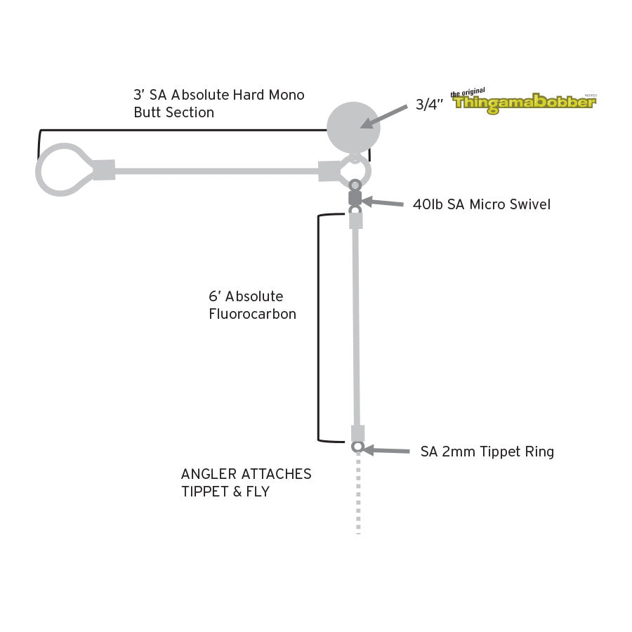 Scientific Anglers ABSOLUTE RIGHT ANGLE NYMPH LEADER - 11&#39; - SINGLE PACK