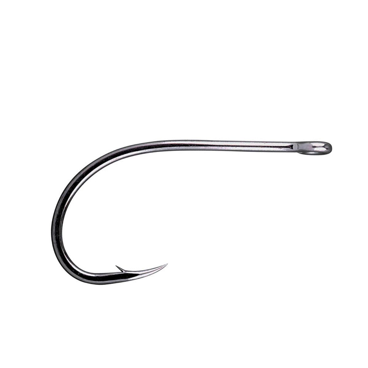 Gamakatsu 48113 High Carbon Steel Straight Shank Worm Hook with Barbed Shank,  Black Finish : : Sporting Goods