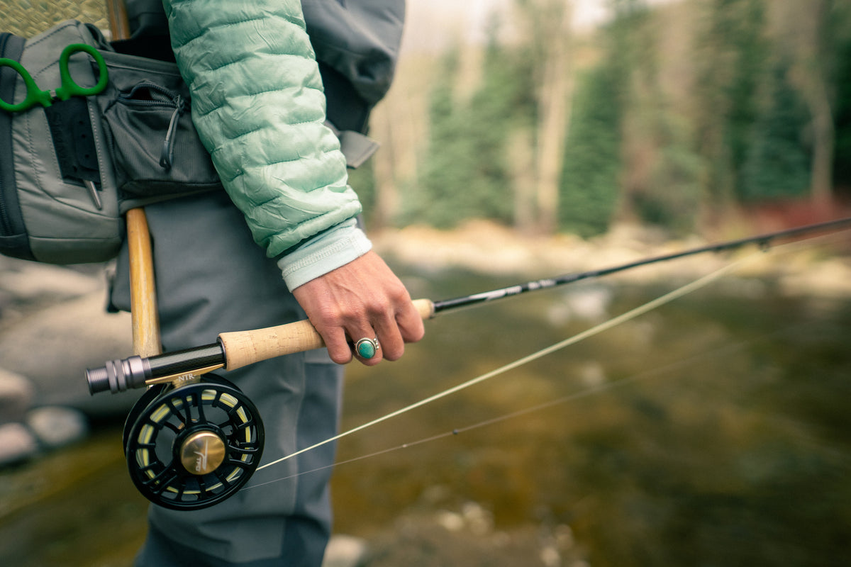 TFO NTR Large Arbor Reel Black/Gold