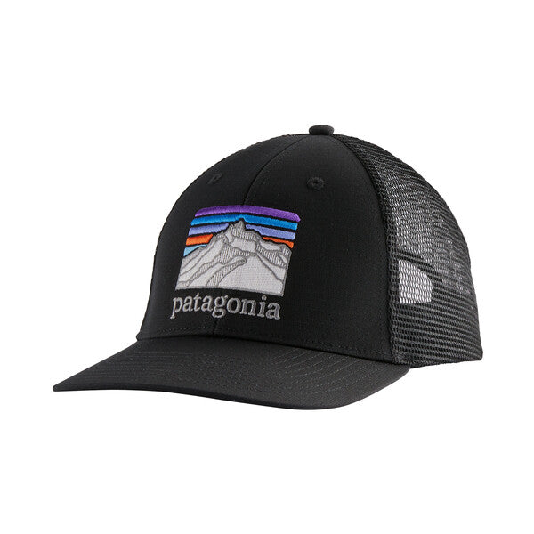Patagonia Line Logo Ridge LoPro Trucker Hat Black