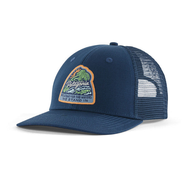 Patagonia Take A Stand Trucker Hat - Bayou Badge/Tidepool Blue
