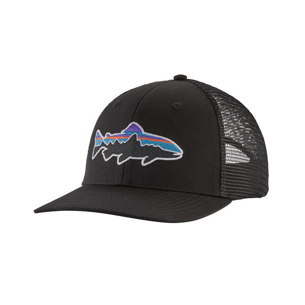 Patagonia Fitz Roy Trout Trucker Hat (Black)